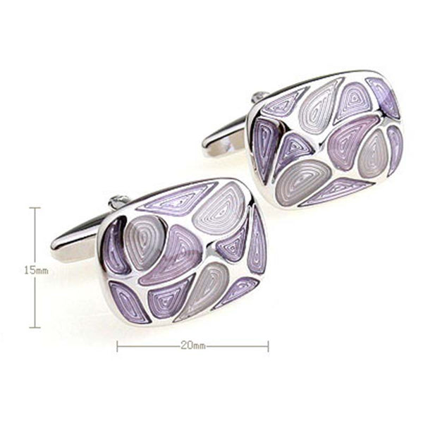 Enamel Dropping Glue Cufflinks