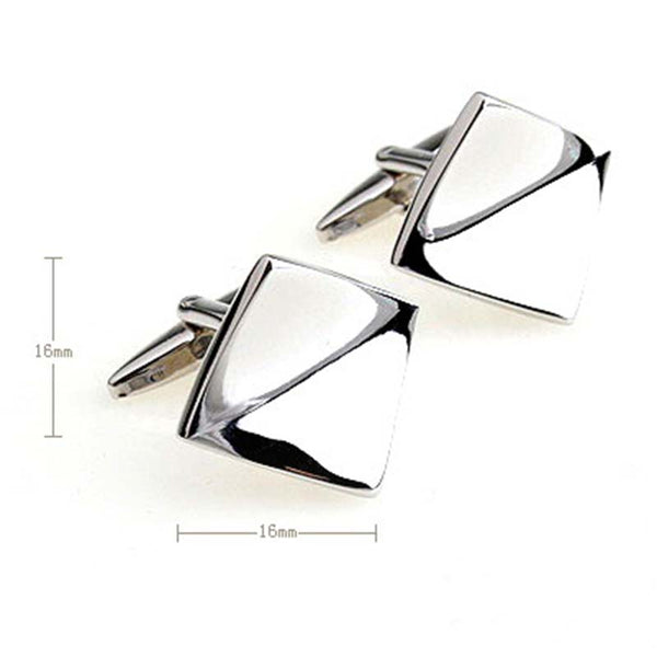 Plain Colour Metal Cufflinks