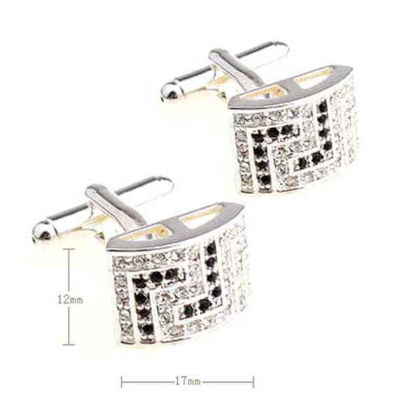 Crystal Zircon Cufflinks