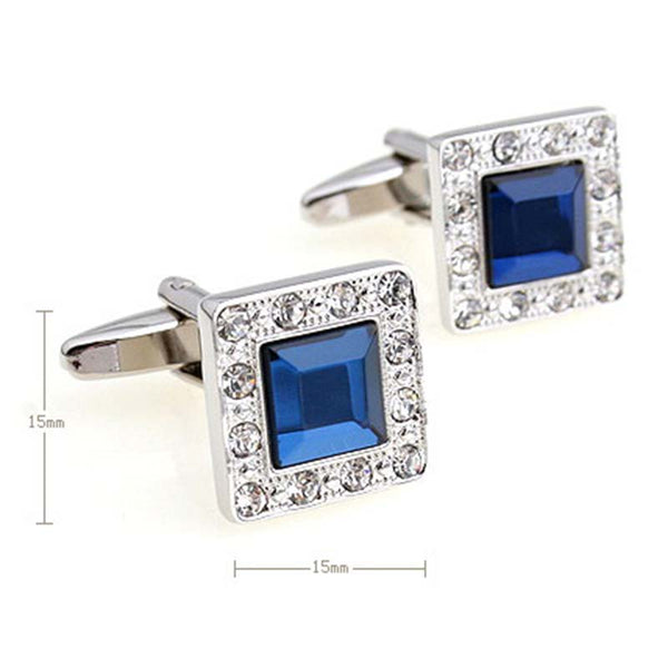 Crystal Zircon Cufflinks