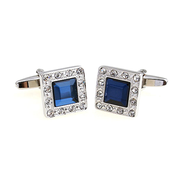 Crystal Zircon Cufflinks