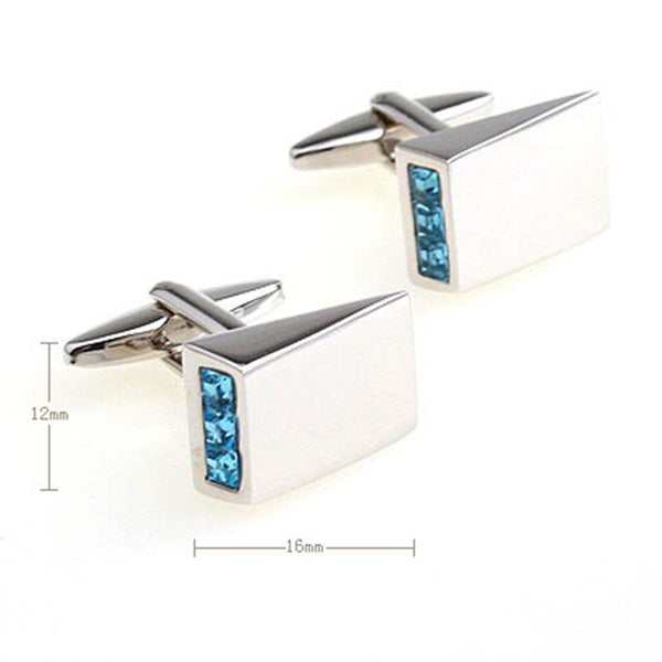 Crystal Zircon Cufflinks