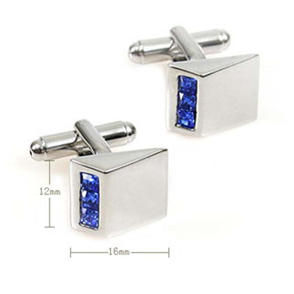 Crystal Zircon Cufflinks