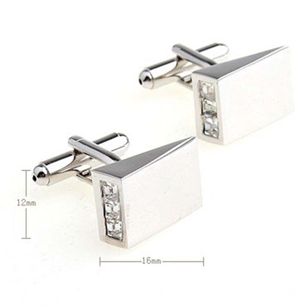 Crystal Zircon Cufflinks