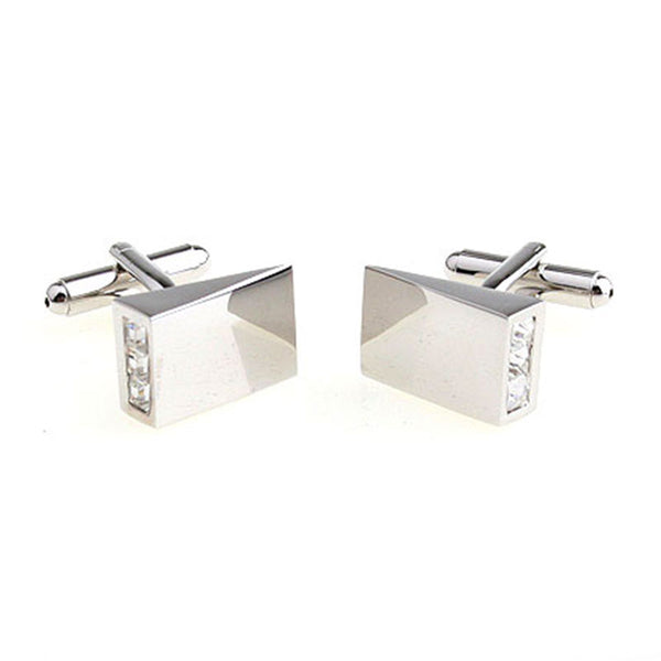 Crystal Zircon Cufflinks