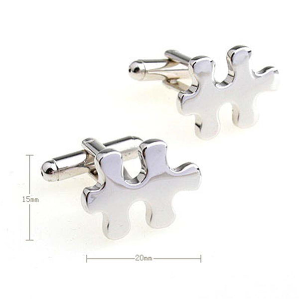 Plain Colour Metal Cufflinks