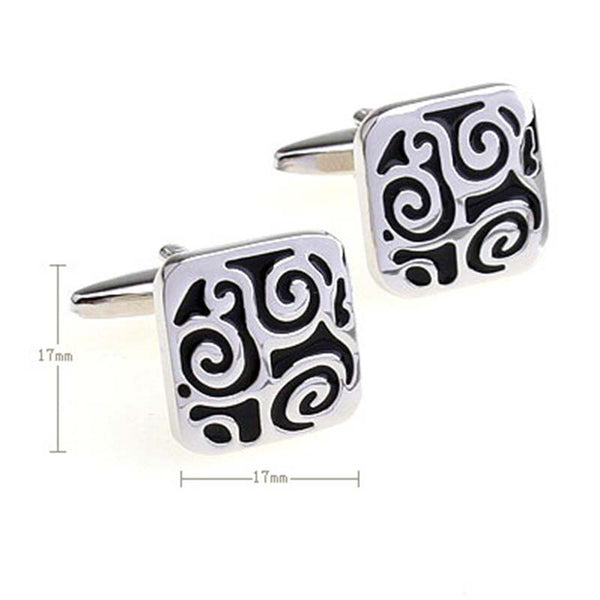 Enamel Dropping Glue Cufflinks