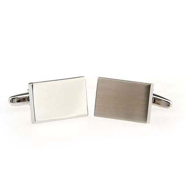 Plain Colour Metal Cufflinks