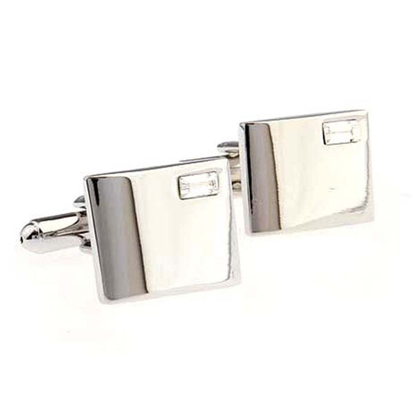 Crystal Zircon Cufflinks