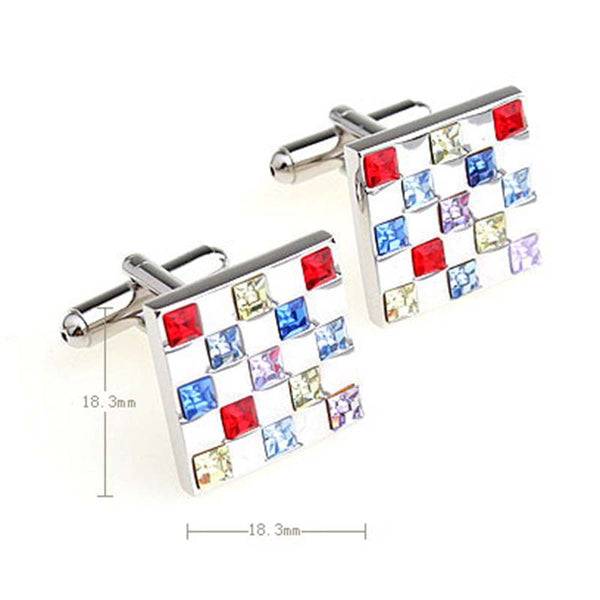 Crystal Zircon Cufflinks