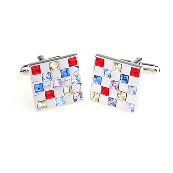 Crystal Zircon Cufflinks