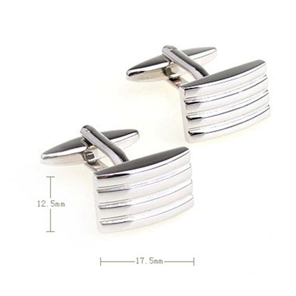 Plain Colour Metal Cufflinks