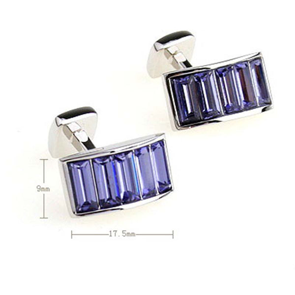 Crystal Zircon Cufflinks