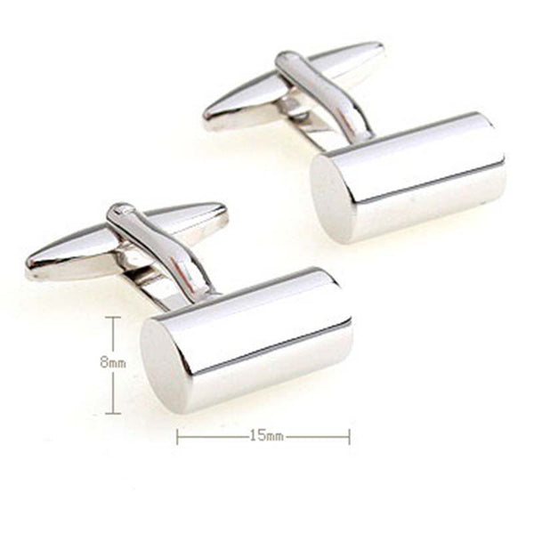 Plain Colour Metal Cufflinks