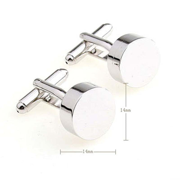 Plain Colour Metal Cufflinks