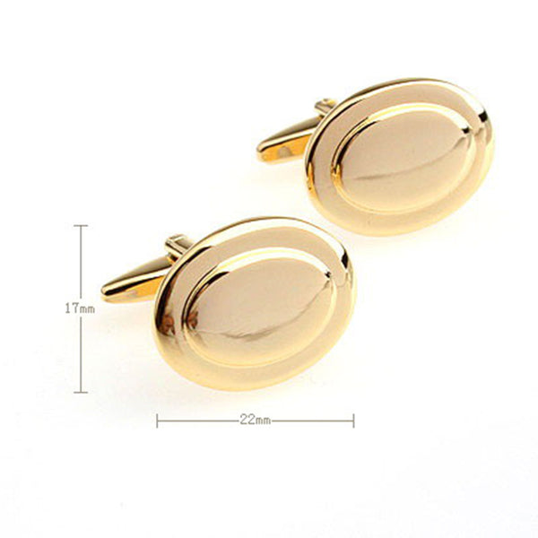 Plain Colour Metal Cufflinks