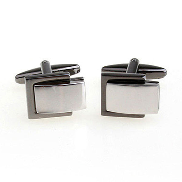 Plain Colour Metal Cufflinks