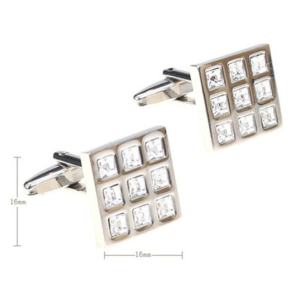 Crystal Zircon Cufflinks