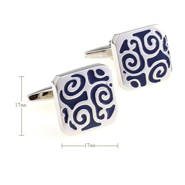 Enamel Dropping Glue Cufflinks