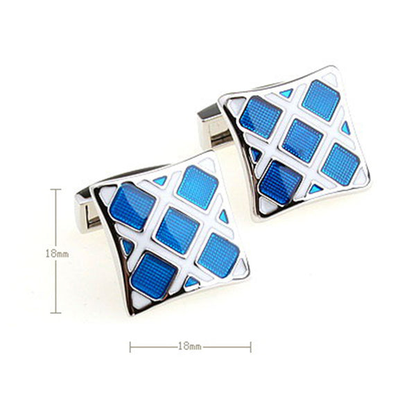 Enamel Dropping Glue Cufflinks