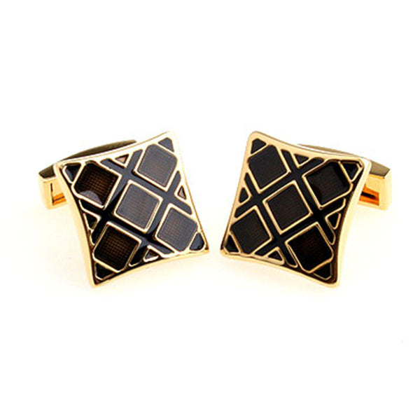 Enamel Dropping Glue Cufflinks