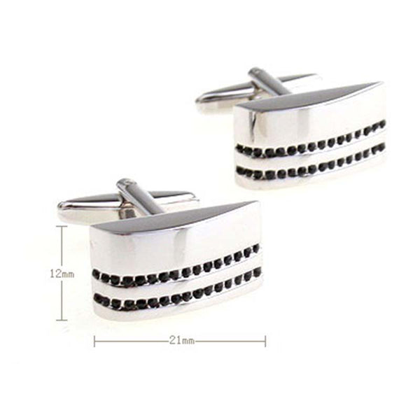 Crystal Zircon Cufflinks