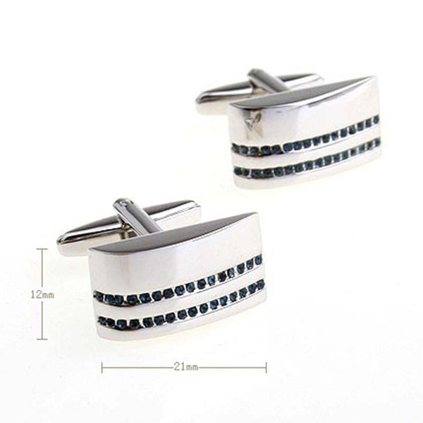 Crystal Zircon Cufflinks