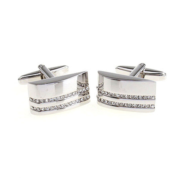 Crystal Zircon Cufflinks