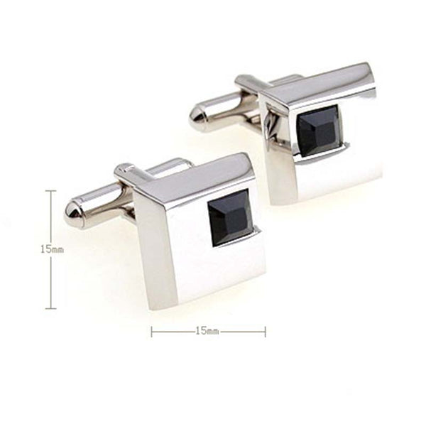 Crystal Zircon Cufflinks