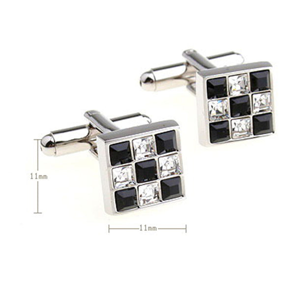 Crystal Zircon Cufflinks