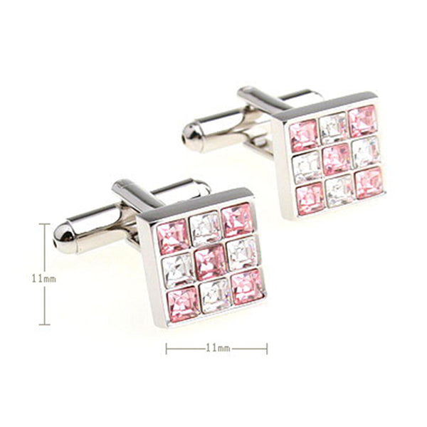 Crystal Zircon Cufflinks