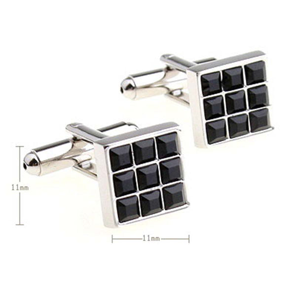 Crystal Zircon Cufflinks