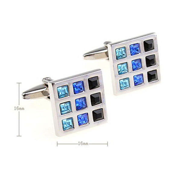 Crystal Zircon Cufflinks