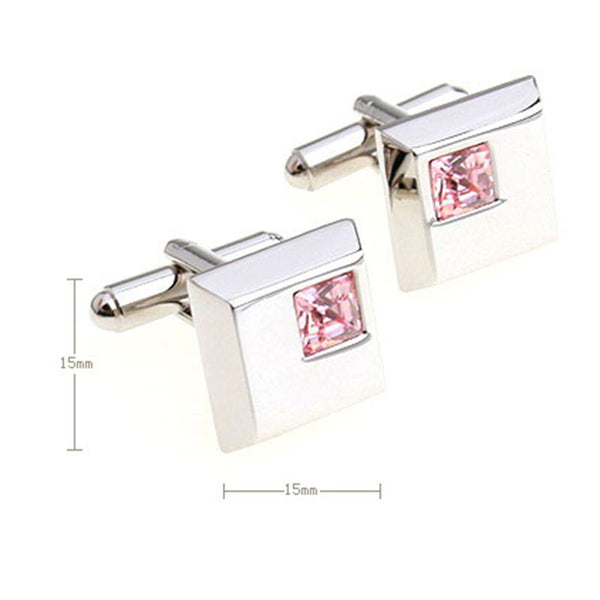 Crystal Zircon Cufflinks