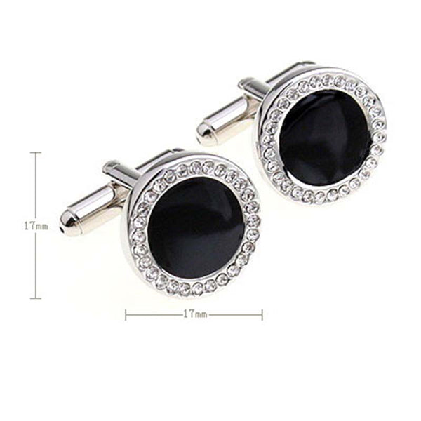 Crystal Zircon Cufflinks