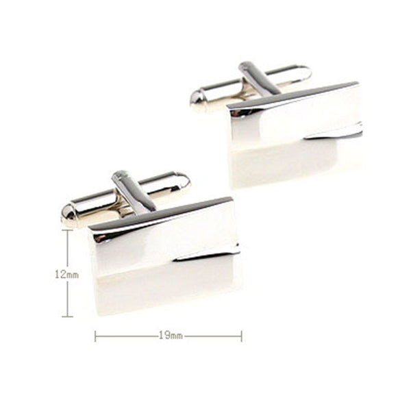 Plain Colour Metal Cufflinks