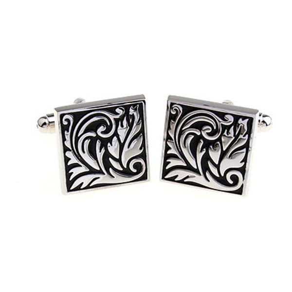 European & American Classical Enamel Dropping Glue Cufflinks