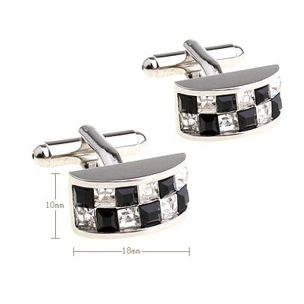 Crystal Zircon Cufflinks