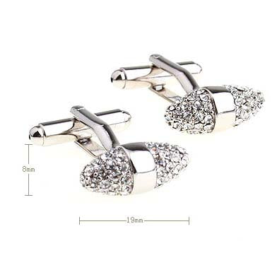 Crystal Zircon Cufflinks