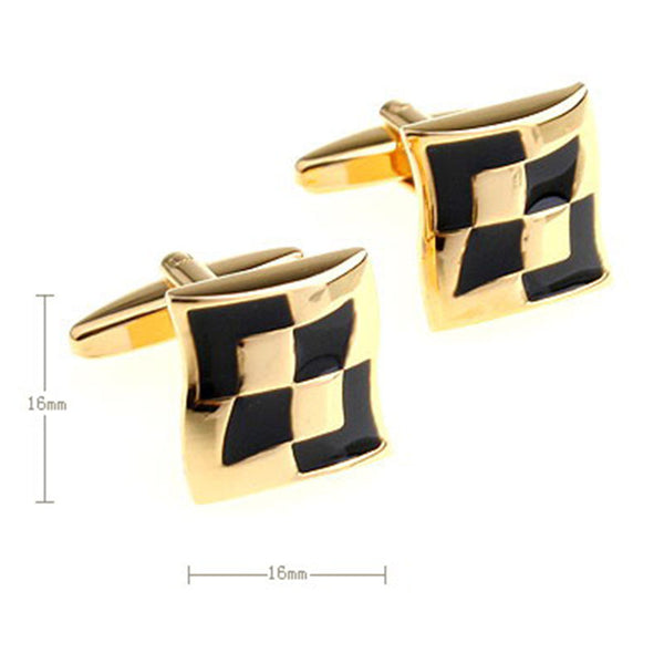 Enamel Dropping Glue Cufflinks