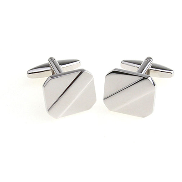 Plain Colour Metal Cufflinks