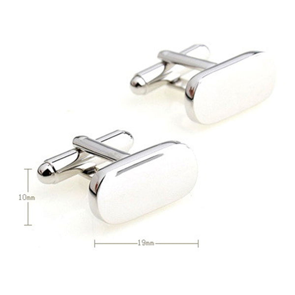 Plain Colour Metal Cufflinks