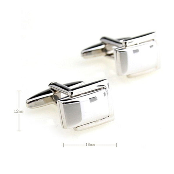 Plain Colour Metal Cufflinks