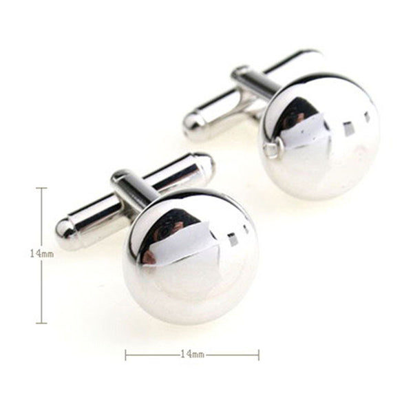 Plain Colour Metal Cufflinks