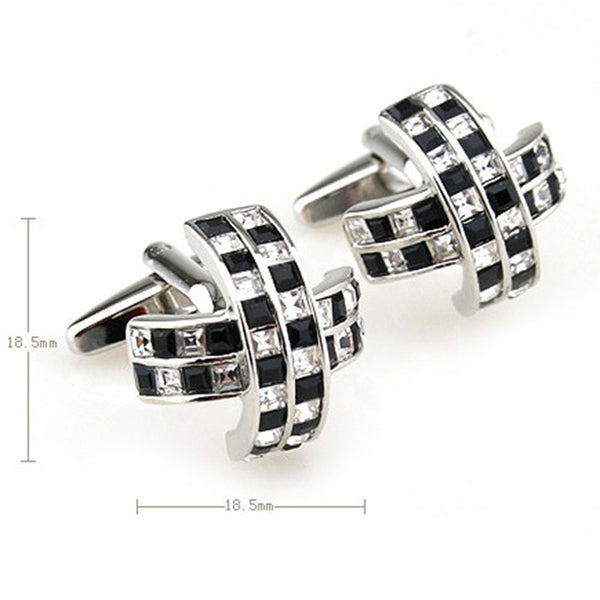 Crystal Zircon Cufflinks