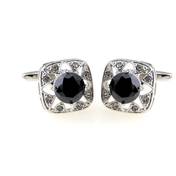 Crystal Zircon Cufflinks