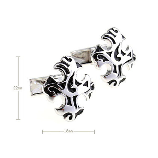 Enamel Dropping Glue Cufflinks