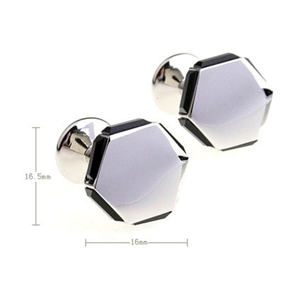 Crystal Zircon Cufflinks