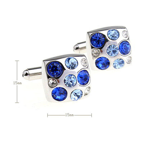 Crystal Zircon Cufflinks