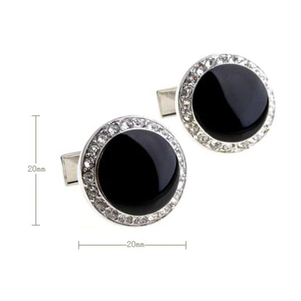 Crystal Zircon Cufflinks